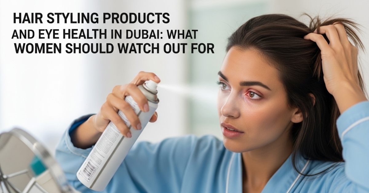Hair Styling Products and Eye Health in Dubai
