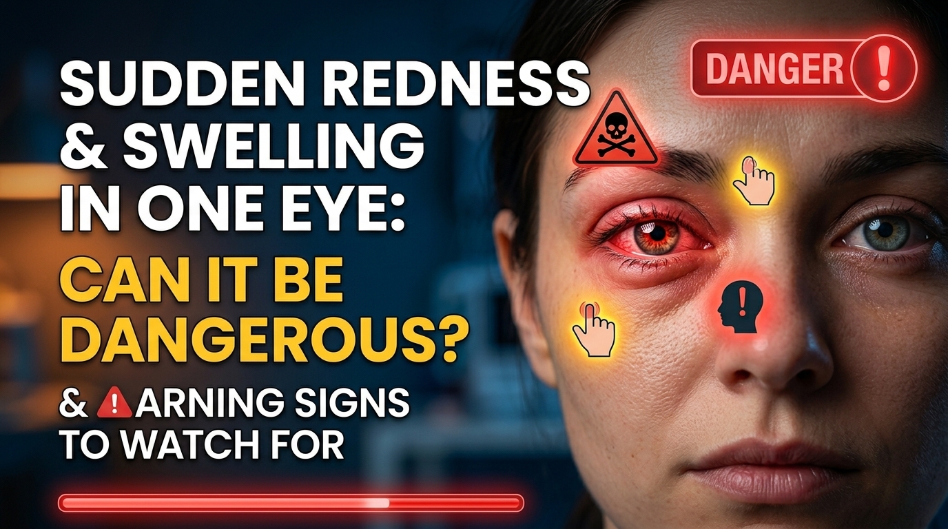 Sudden Redness and Swelling in One Eye: Can It Be Dangerous?