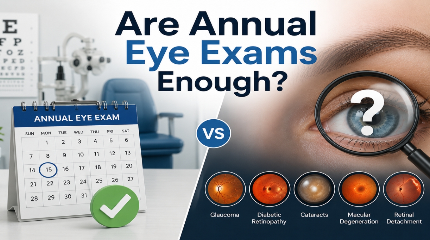 Are Annual Eye Exams Enough? Here’s What You Need to Know